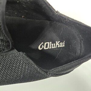 OluKai Men's Black Slip On Shoes